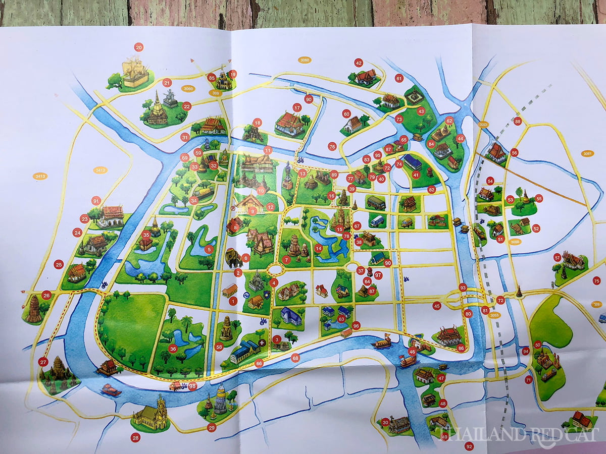 Ayutthaya Tourist Map