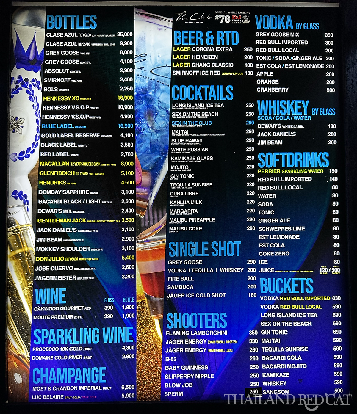 Bangkok Night Club Prices