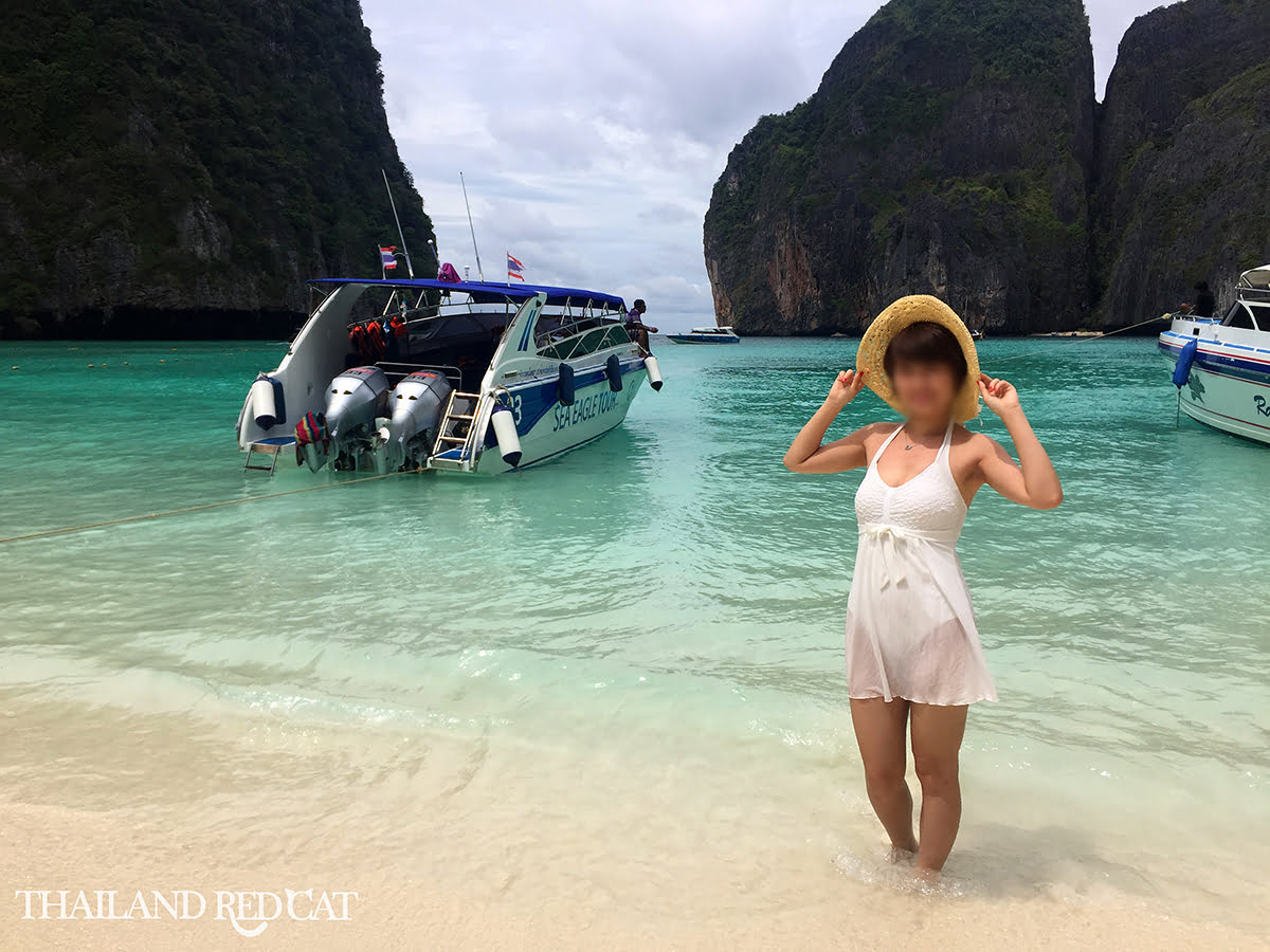 Girl on Maya Bay