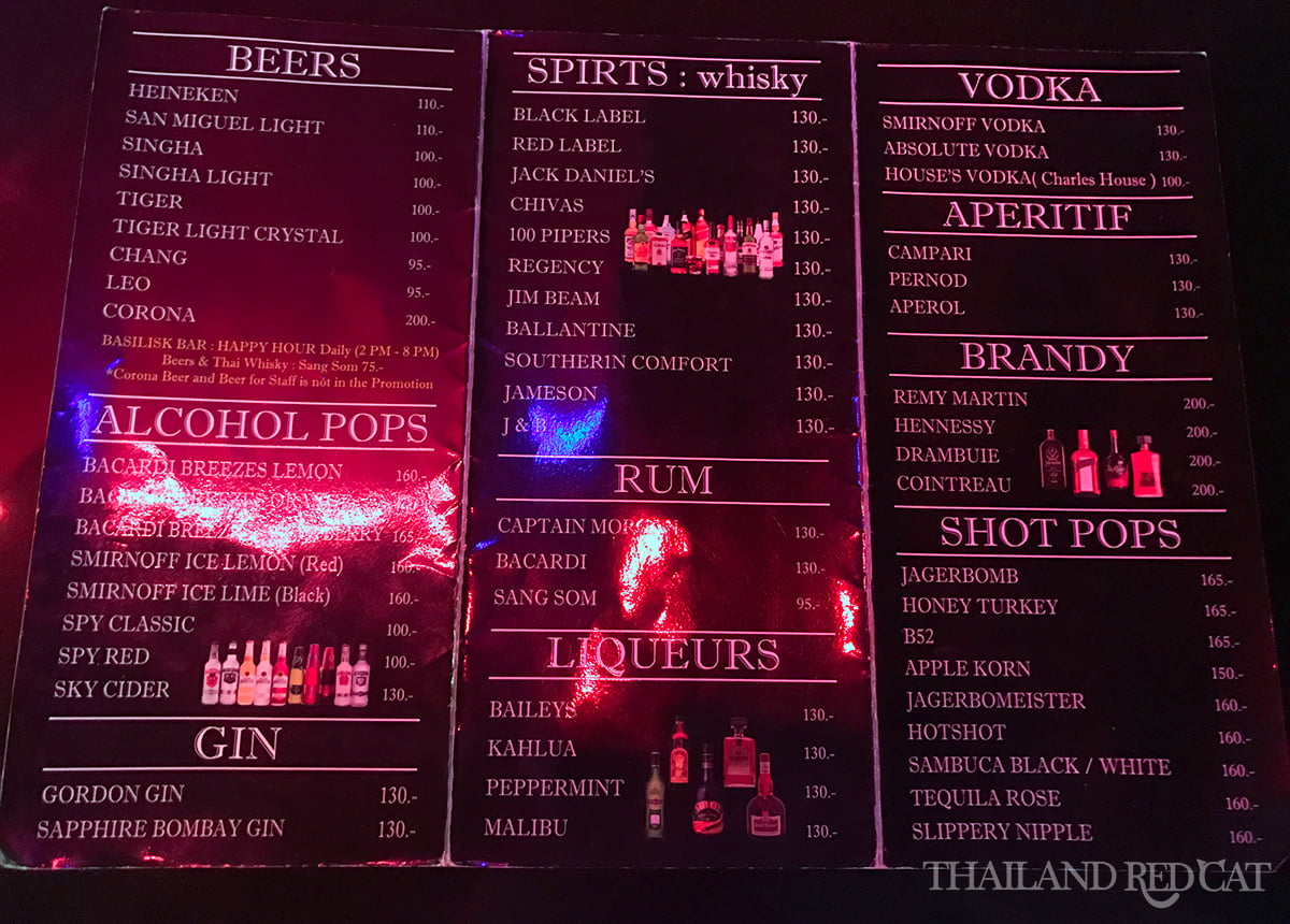 Pattaya Girly Bar Prices