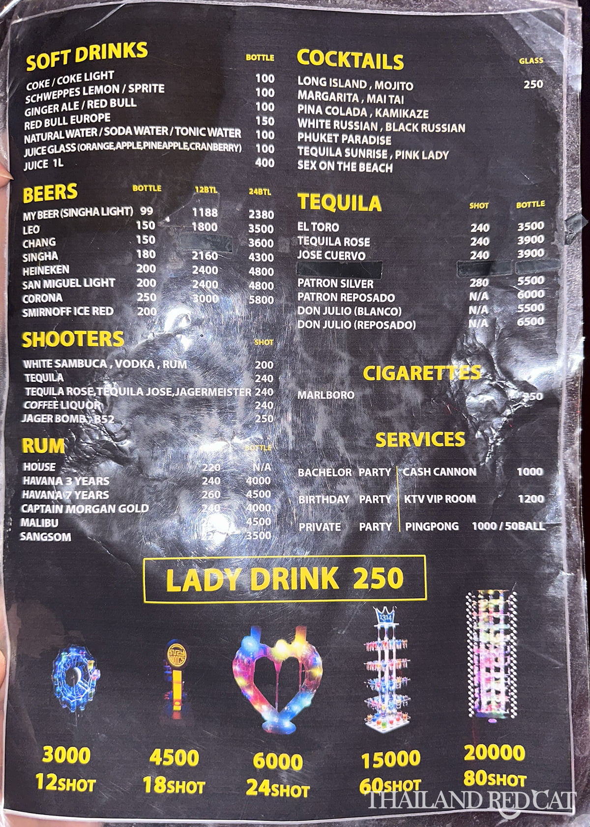 Phuket Go Go Bar Drink Prices